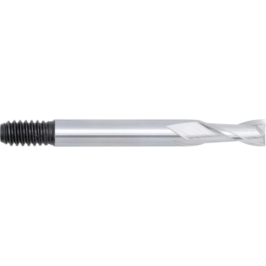 6.00MM HSS-Co 8% Threaded Shank Slot Drills - Uncoated