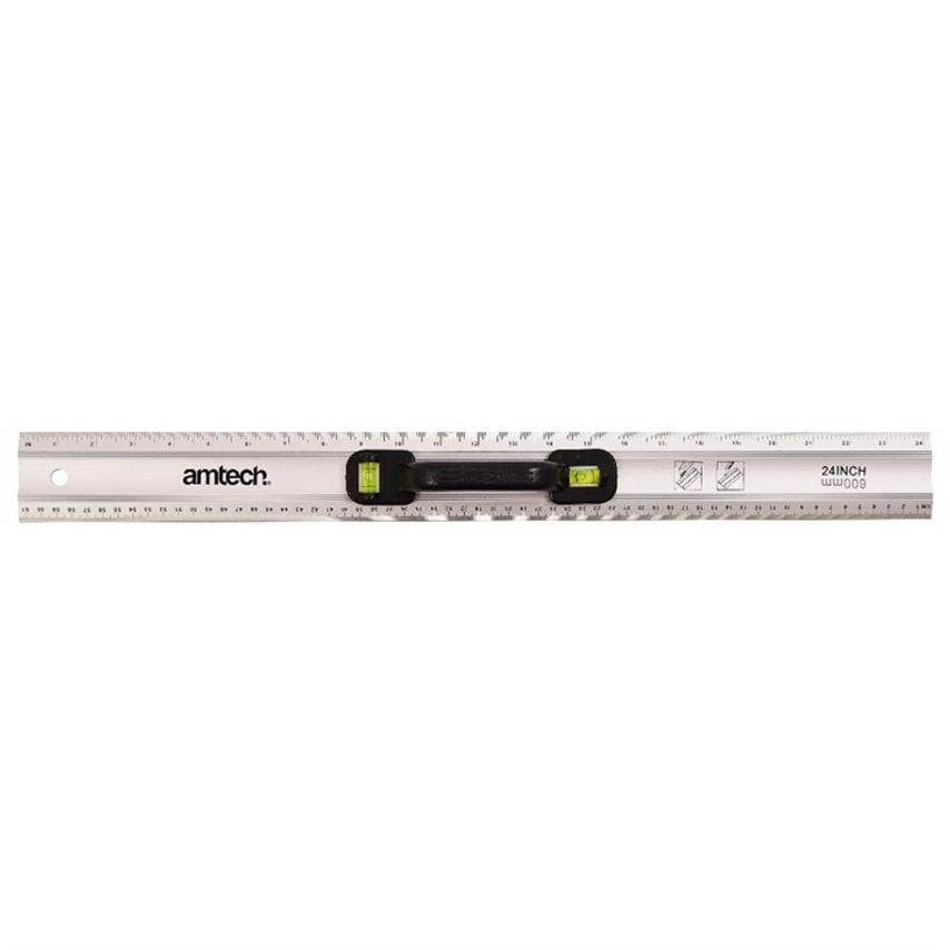 600mm (24") Rule with Spirit Level