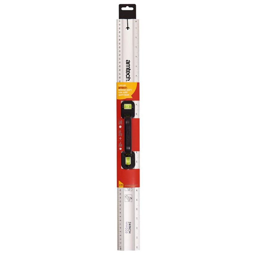 600mm (24") Rule with Spirit Level