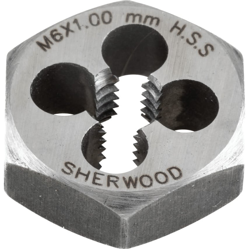 6.0X1.00MM HSS Hexagon Die Nut