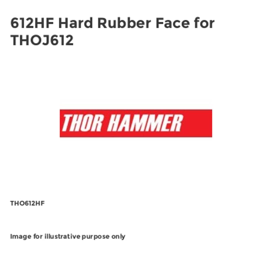 612HF Hard Rubber Face for THOJ612 THO612HF