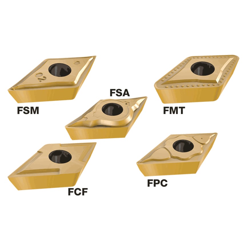 Turning Inserts DCMT 11T302-FCF IC20N - Pack of 10