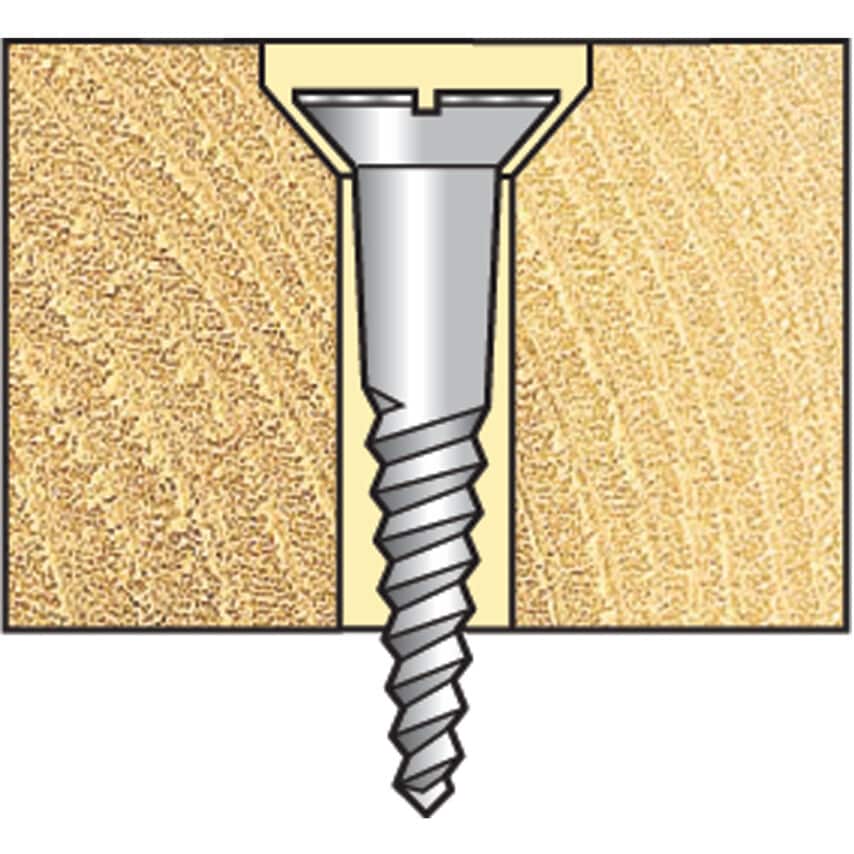 6200/8 5/8in Professional TCT Adjustable Drill and Countersink Set 3/16in Pilot