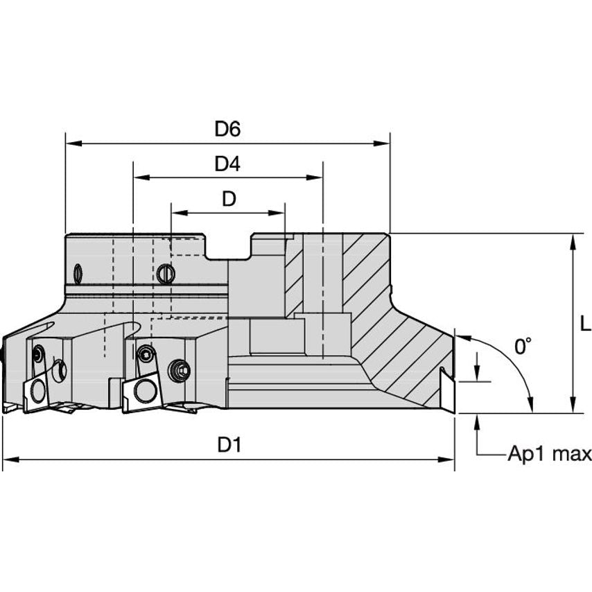 63A04RP90BG15C4WUHPM Fix-Perfect 0 Al Shell Mill D=