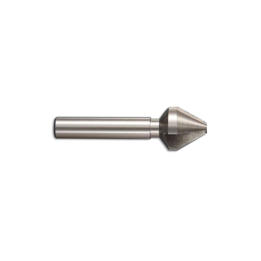 6.3X1.6MM 3 Flute 60 HSS Straight Shank Countersink (DIN 334)