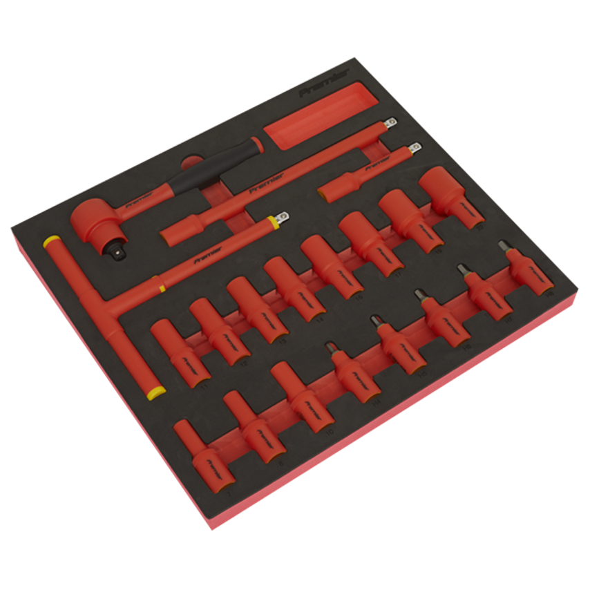 63pc Insulated Tool Kit with 7 Drawer Rollcab