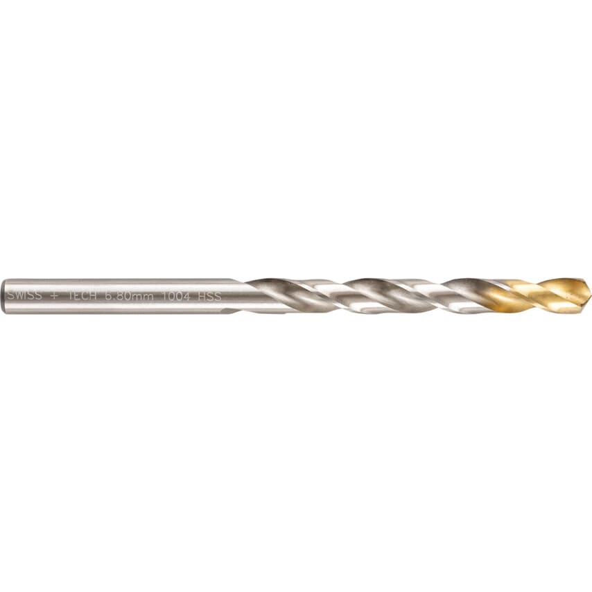 6.80MM HSS Straight Shank Jobber Drills - TiN Tipped