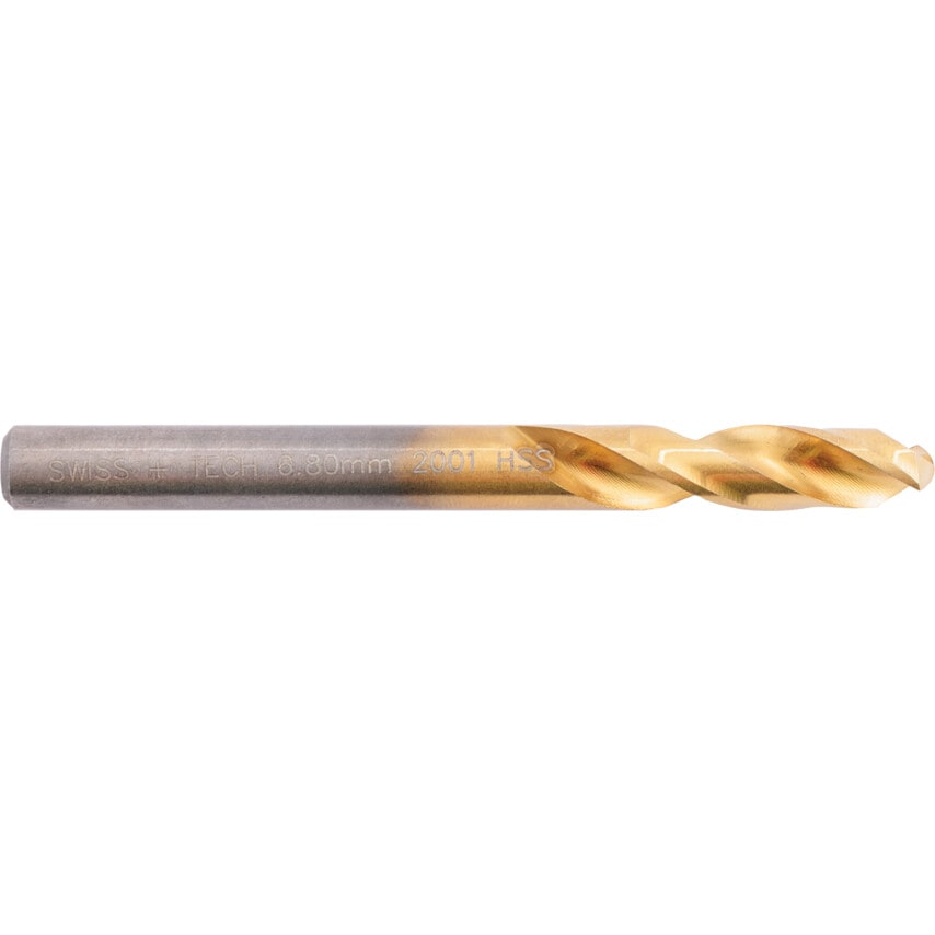 6.80MM TiN Coated Stub Drill