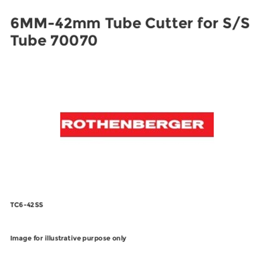6MM-42mm Tube Cutter for S/S Tube 70070 TC6-42SS