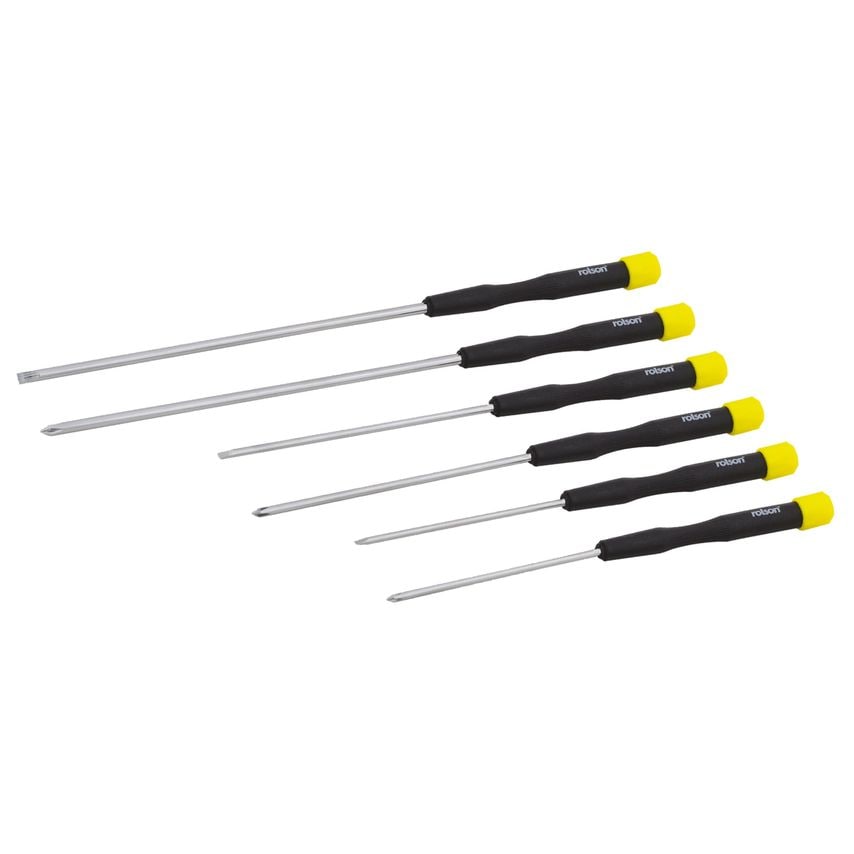 6-Piece Long Reach Precision Screwdriver Set