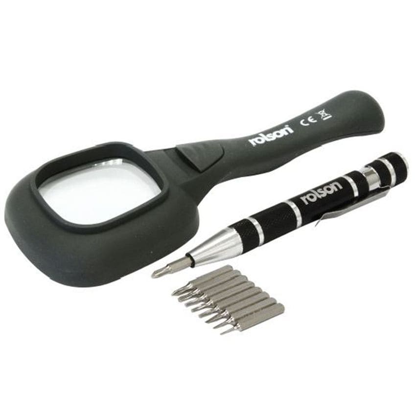 6 LED Magnifier & 9 In 1 Precision Screwdriver