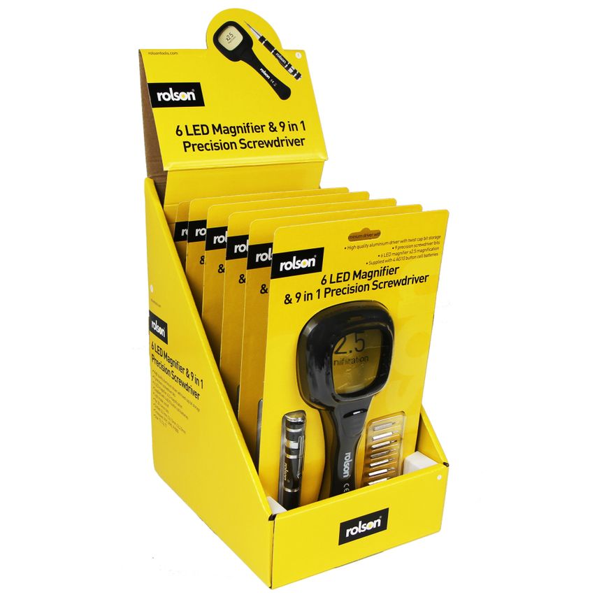 6 LED Magnifier & 9 In 1 Precision Screwdriver