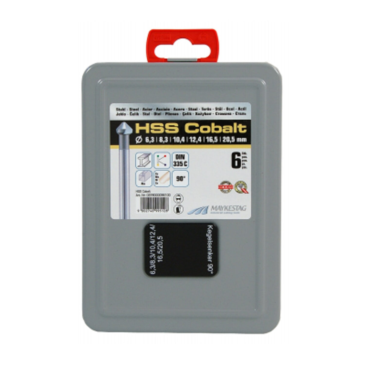 6 Piece Cobalt Countersink Set