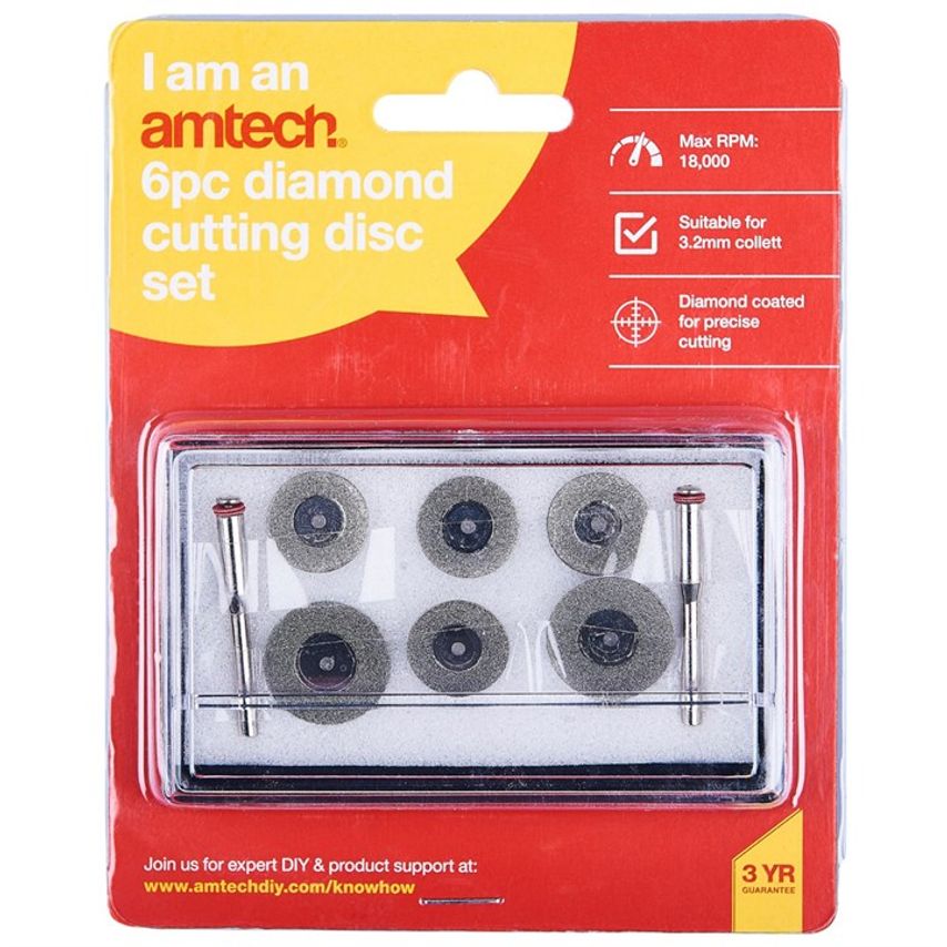 6 Piece Diamond Cutting Disc Set