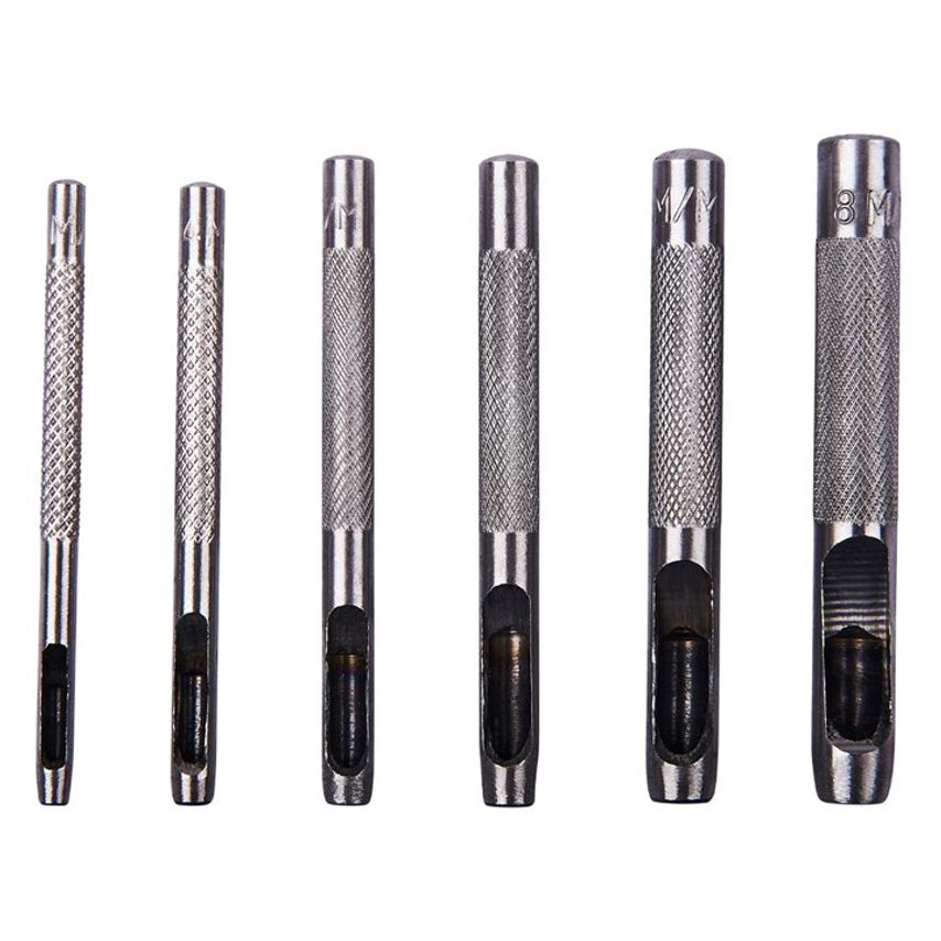 6 Piece Hollow Punch Set