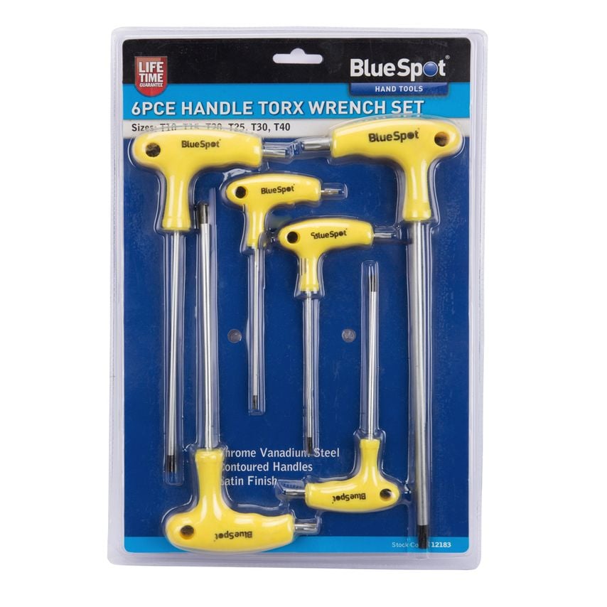 6 Piece T-Handle TORX Wrench Set