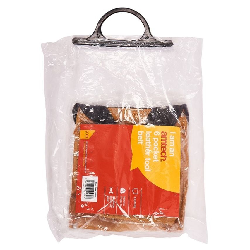 6 Pocket Leather Tool Belt