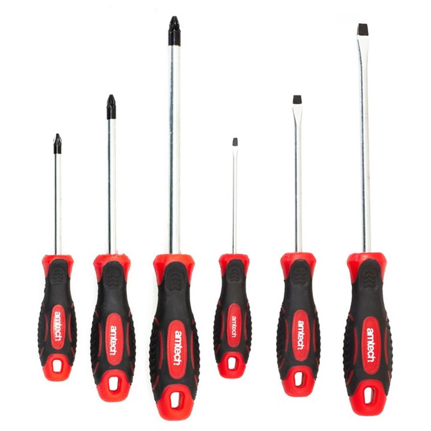 6pcs Assorted Screwdriver Set (Pz+ Sl)
