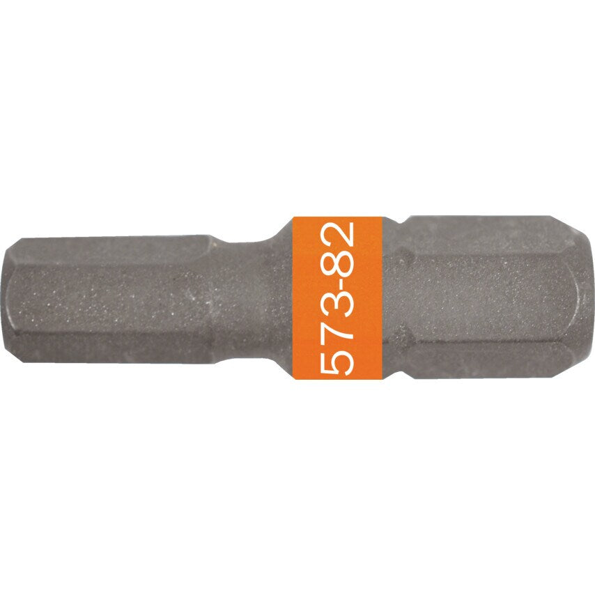 6x25mm Hexagon Torsion Bit 1/4" Hex Dr