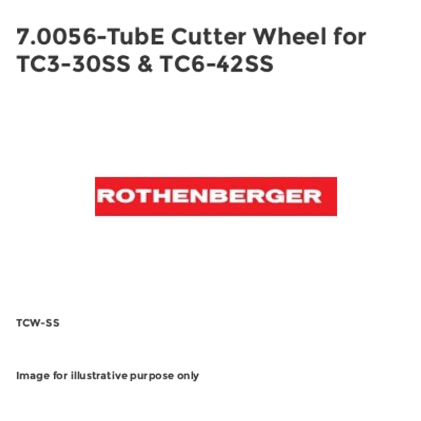 7.0056-TubE Cutter Wheel for TC3-30SS & TC6-42SS