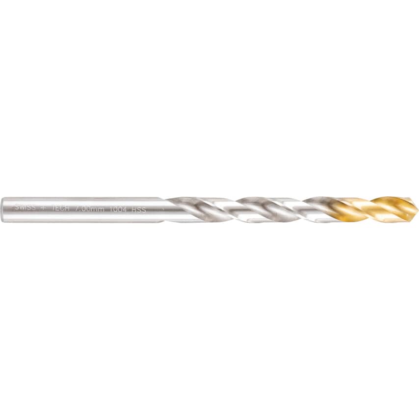 7.00MM HSS Straight Shank Jobber Drills - TiN Tipped