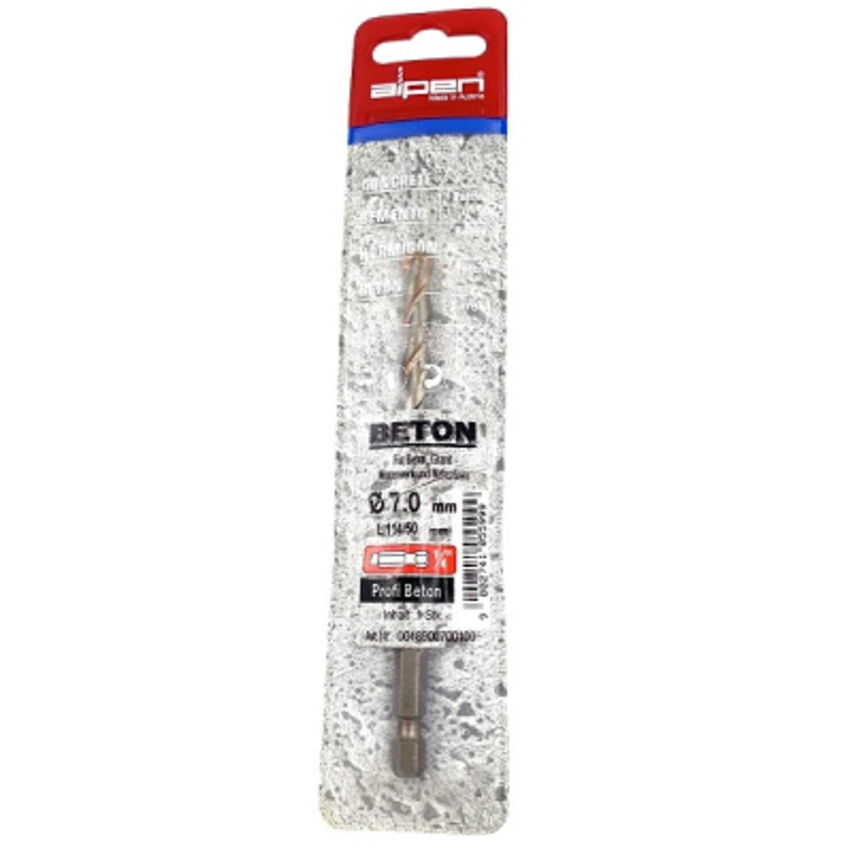 7.00mm x 114mm - Profi Masonry 1/4" Hex