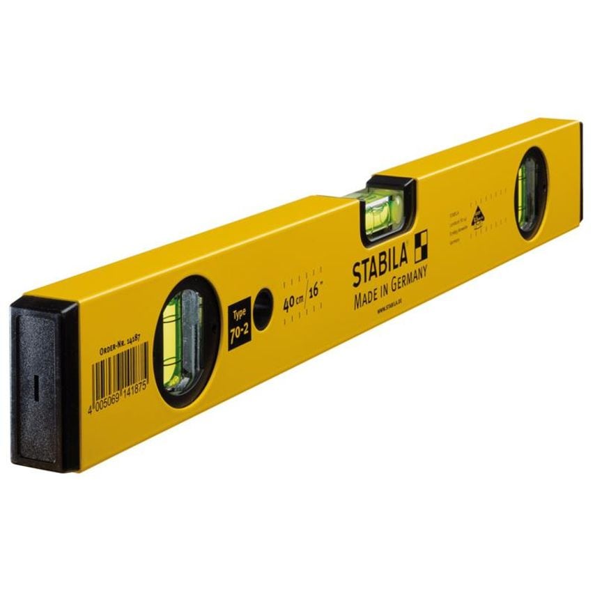 70-2-40 Double Plumb Spirit Level 3 Vial 40cm STB70216