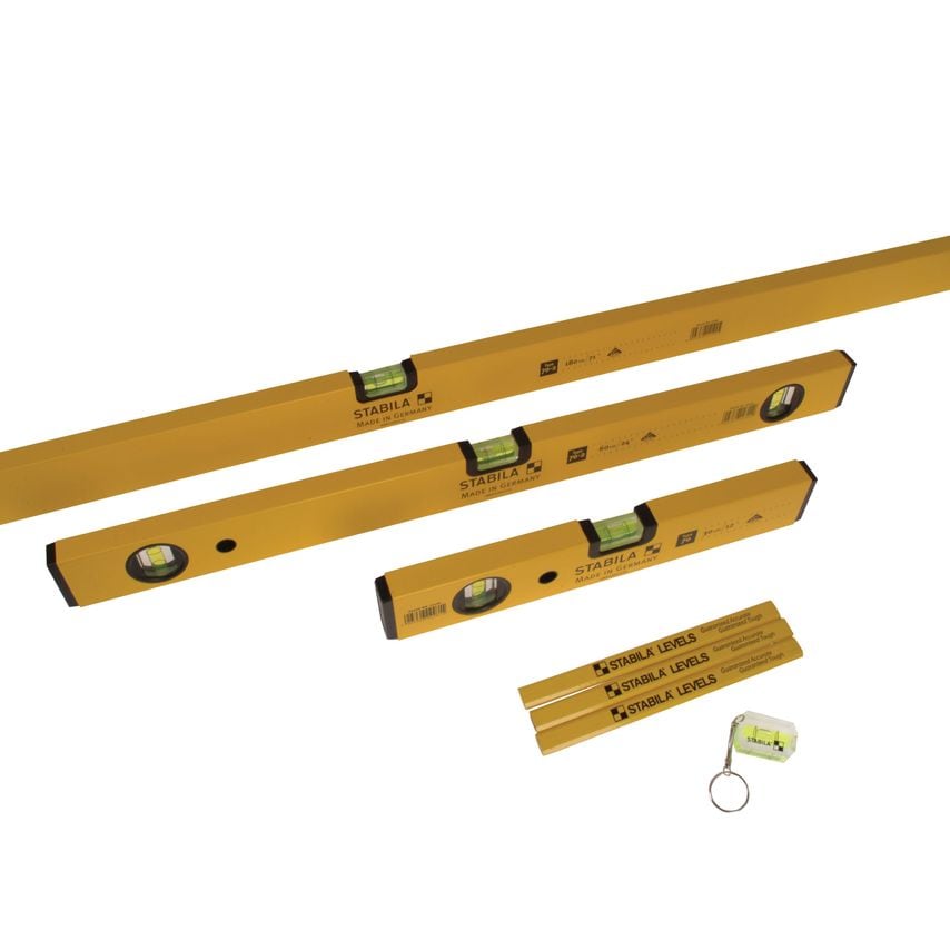 70-2 Double Plumb Spirit Level Pack 30cm 60cm 180cm