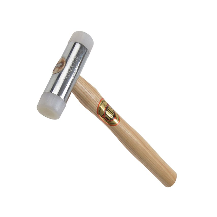 708N Nylon Hammer Wood Handle 25mm 250g THO708