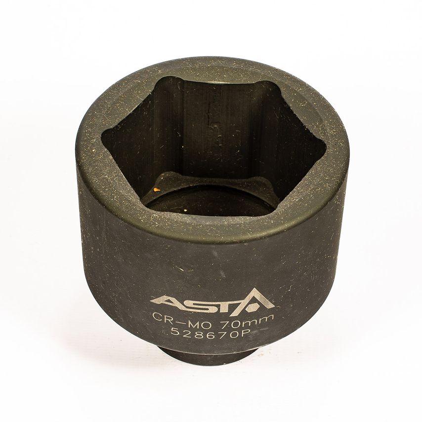 70mm Metric 1"Drive Short Impact Socket 6 Point (6PT) Heavy Duty 100mm Long