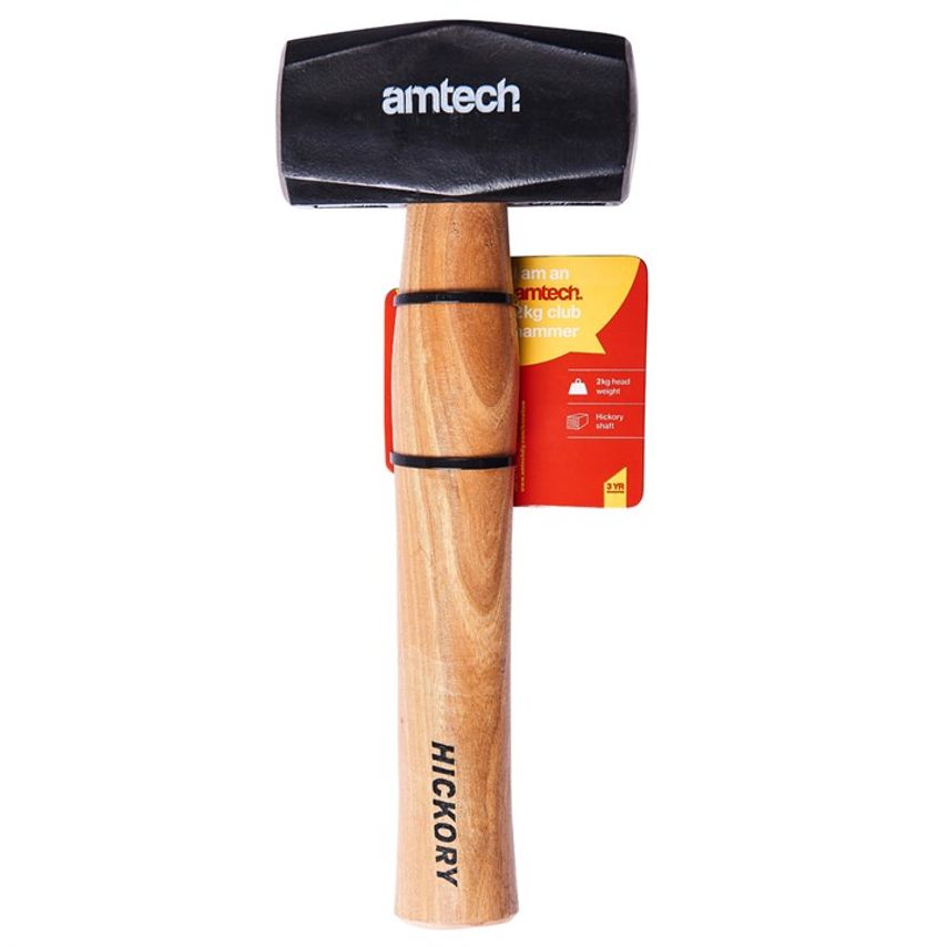 70oz (2kg) Club Hammer with Hickory Handle