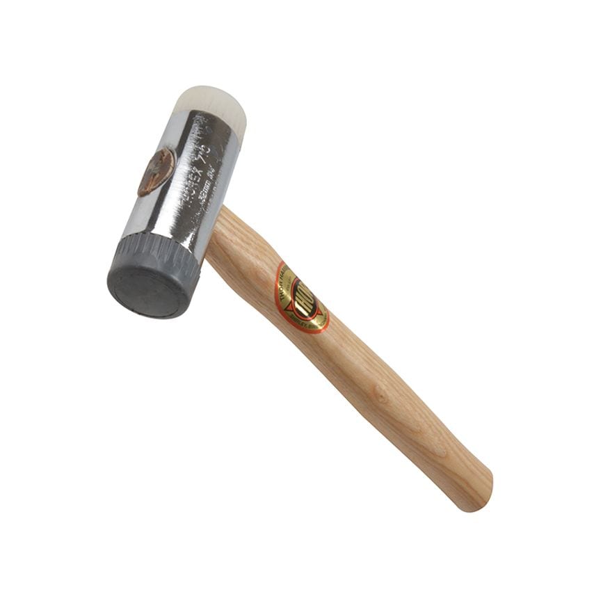 710R Soft & Hard Faced Hammer Wood Handle 32mm 385g THO710R