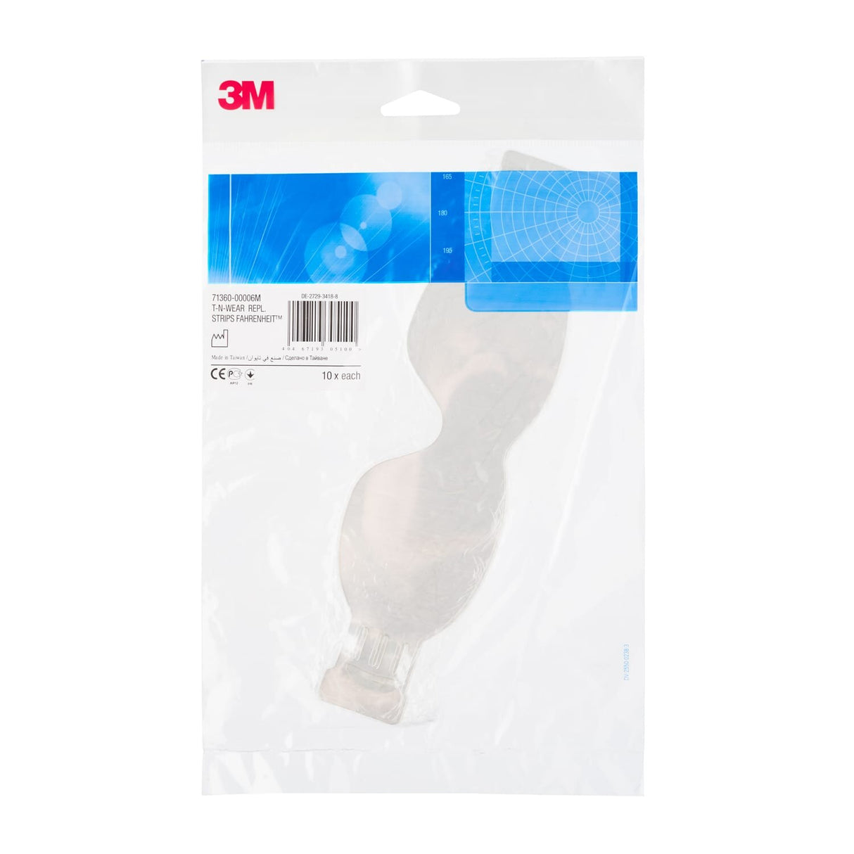 71360-00006 Fahrenheit Tear-n-Wear Replacement Strips (Pack of 10)