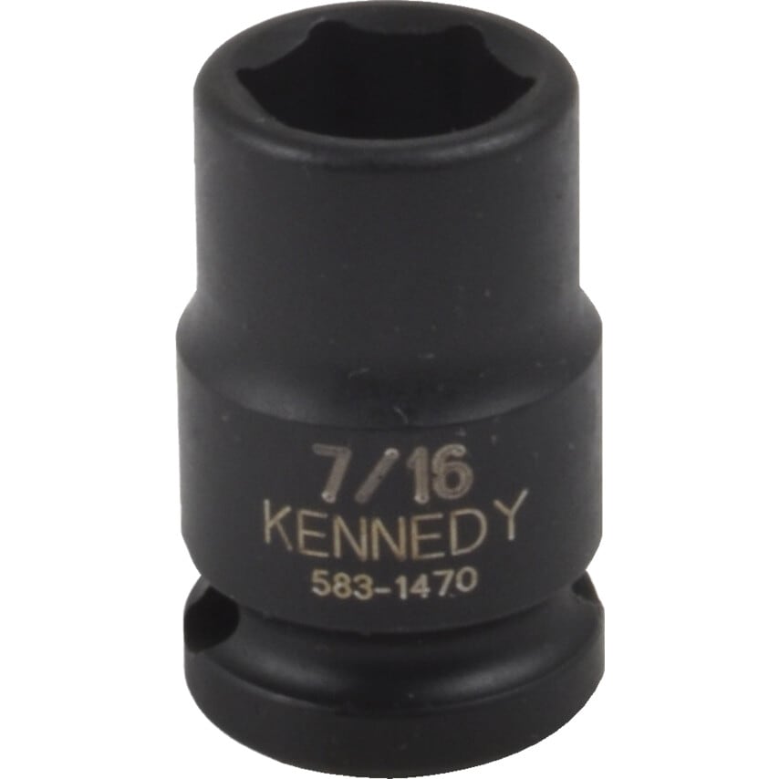 7/16" A/F Impact Socket 3/8" SQ Dr