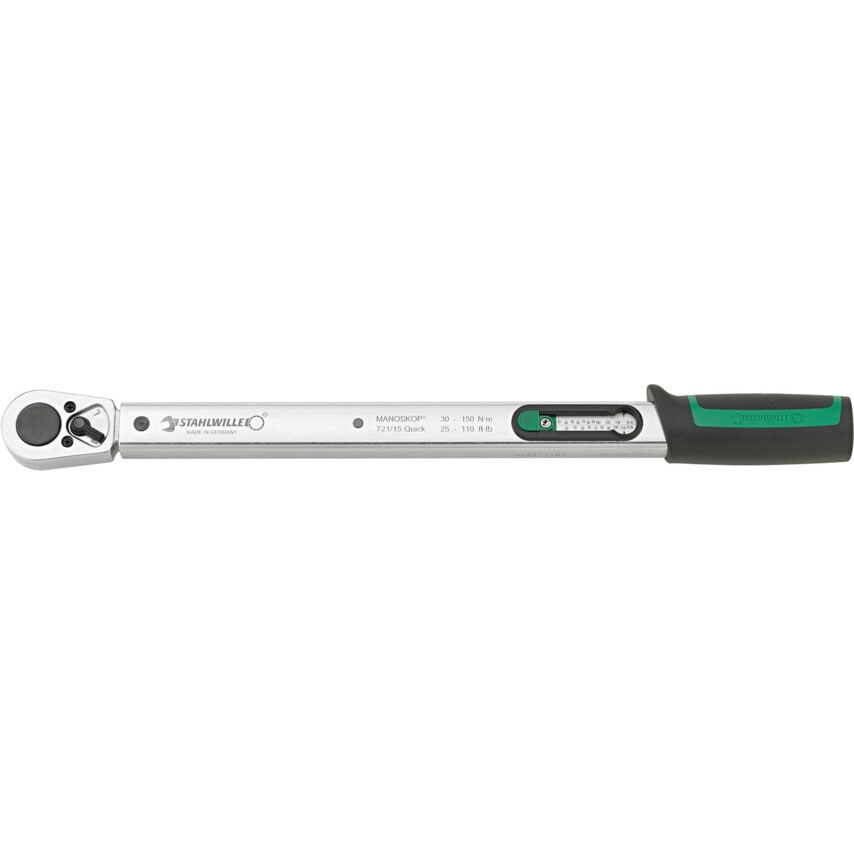 721/15 MANOSKOP Quick Mechanical Torque Wrench 30-150nm 1/2" Ratchet