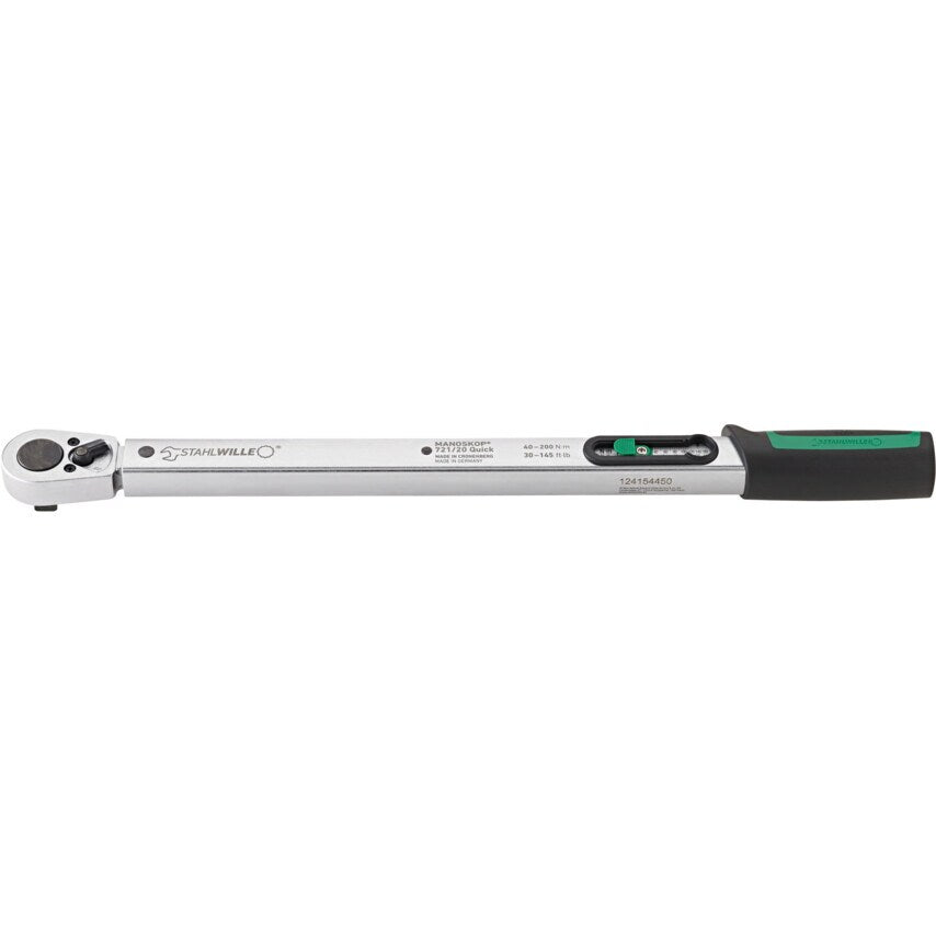721/15 MANOSKOP Quick Mechanical Torque Wrench 30-150nm 1/2" Ratchet