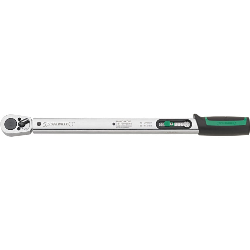 721/20 MANOSKOP Quick Mechanical Torque Wrench 40-200nm 1/2" Ratchet