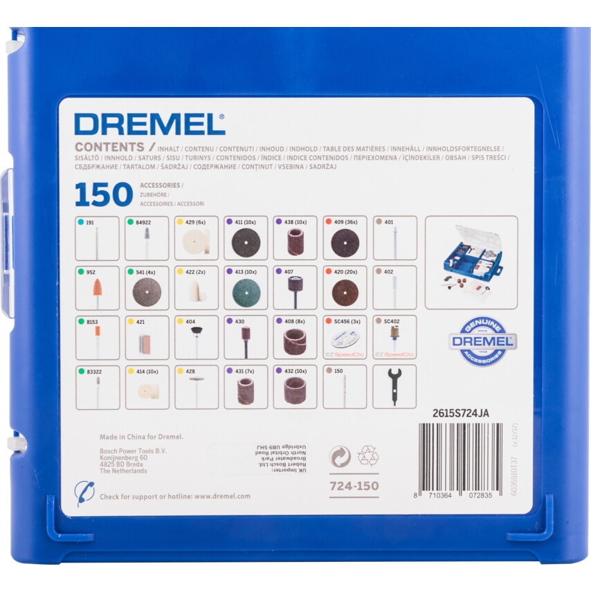 724, 150 Piece Multi-purpose Accessory Set