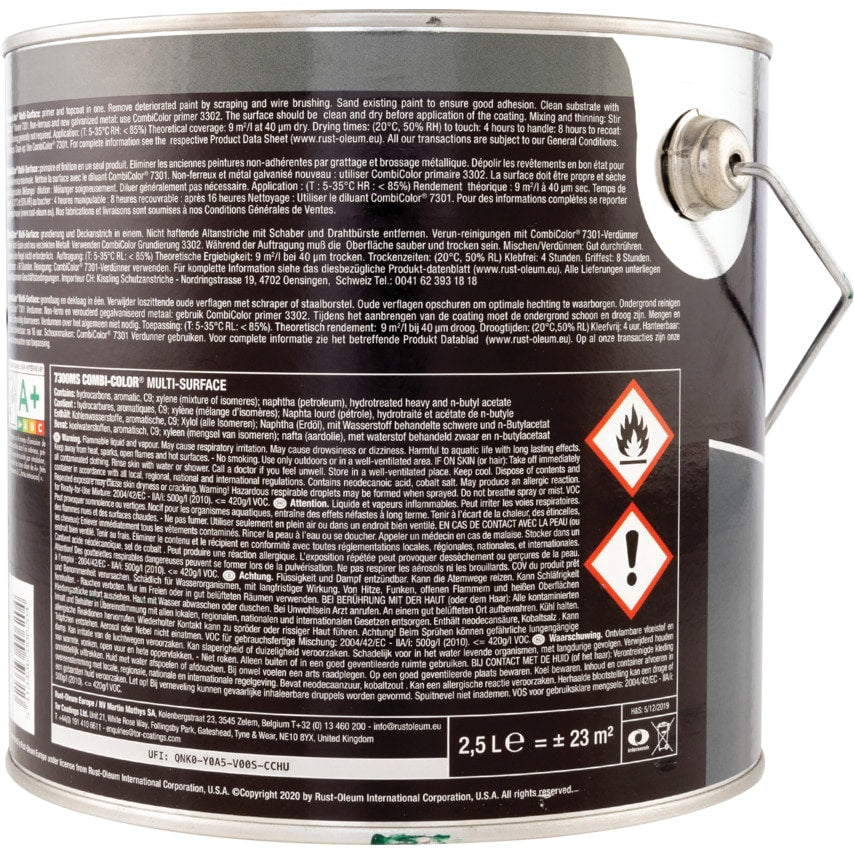 7337MS Combicolor Gloss Green Multi-surface Paint - 2.5LTR