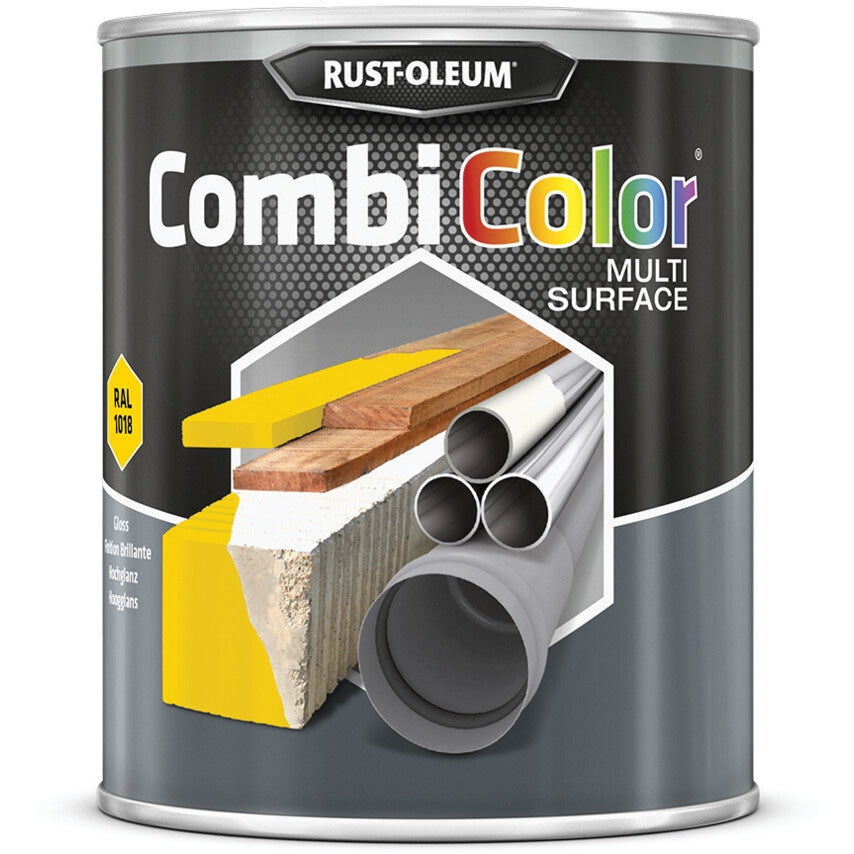 7343MS CombiColor Gloss Light Yellow Multi-surface Paint - 750ML