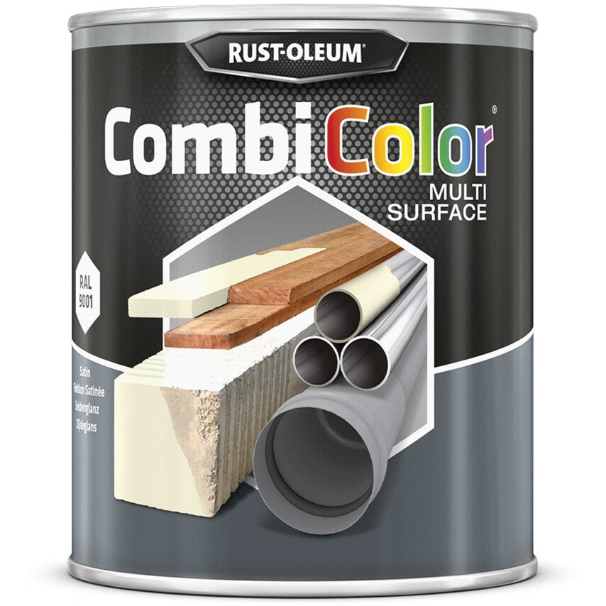 7493MS CombiColor Satin Cream Multi-surface Paint - 750ML
