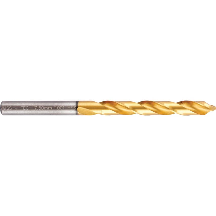 7.50MM TiN Coated Jobber Drill