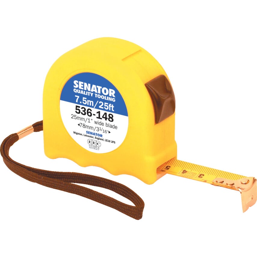 7.5M/25' Hi-vis Locking Tape - Yellow Case