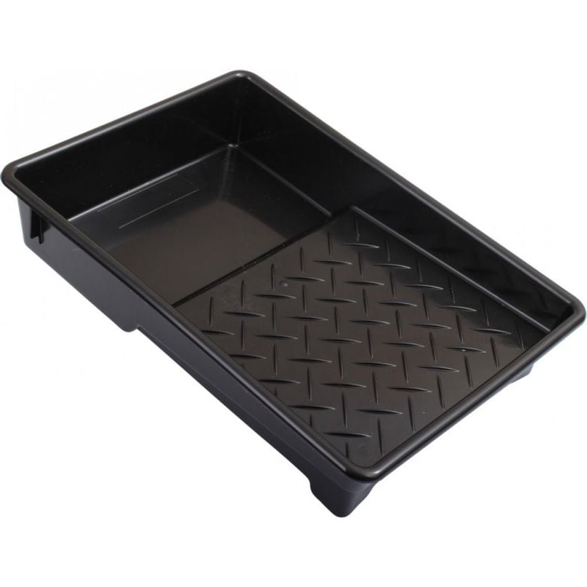 7.5" Black Plastic Paint Tray