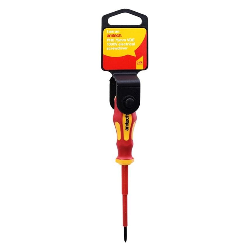 75mm Phillips VDE 1000V Electrical Screwdriver with PH 0 Tip