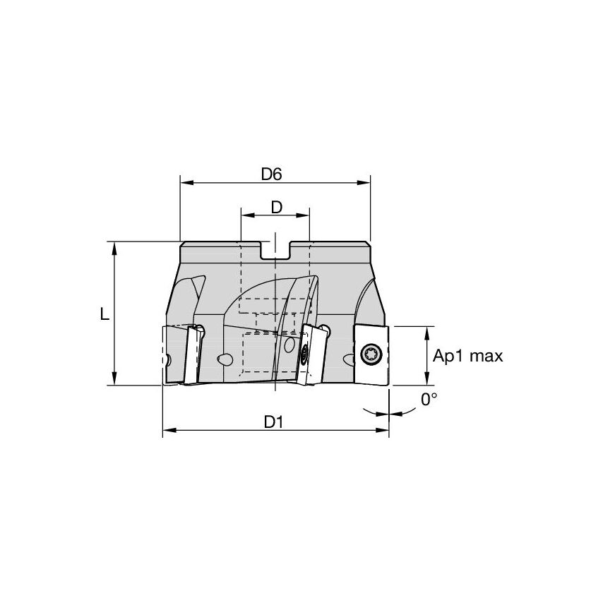 7690VAP16-A080Z8R 7690 VAP16-A080Z8R Milling Cutter