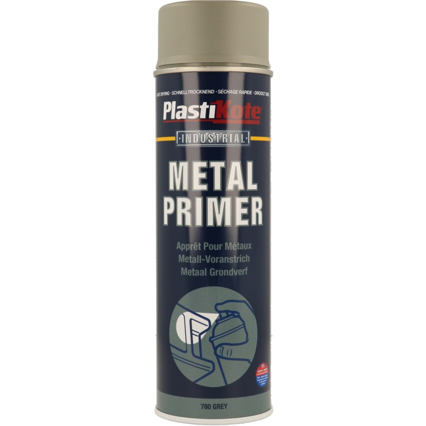 780 Grey Metal Aerosol Primer - 500ML