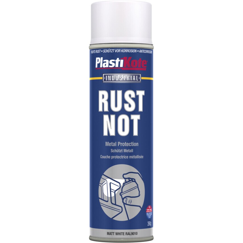 782 Rust Not Metal Protection Matt White Aerosol Paint - 500ML