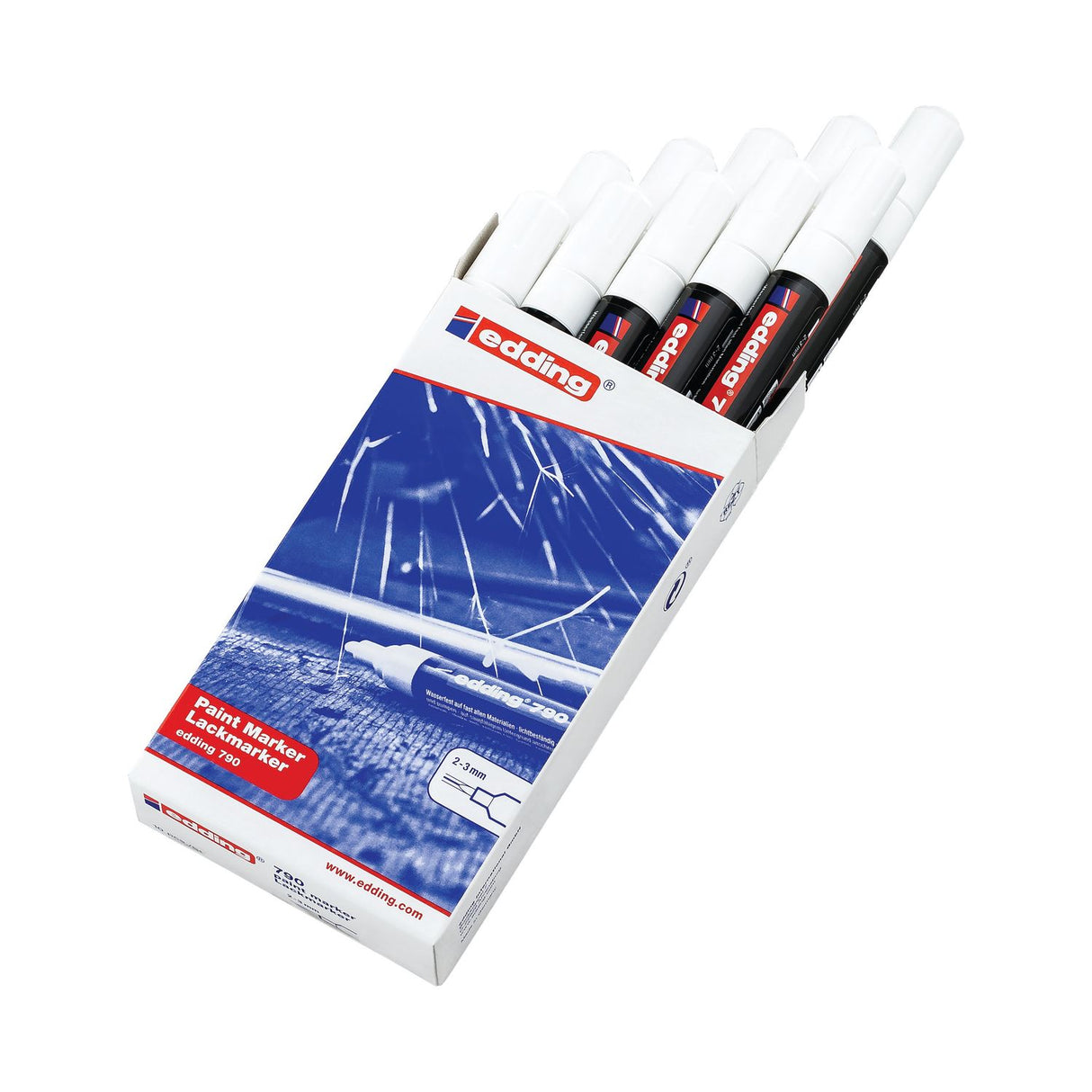 790 Paint Marker Folding Box (Pack of 10) White - 4-790049
