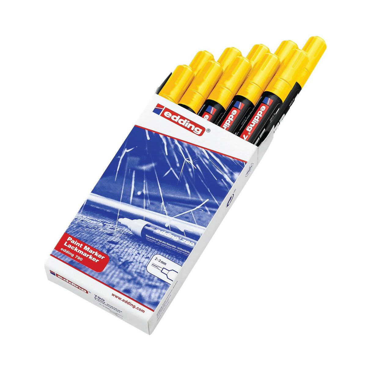 790 Paint Marker Folding Box (Pack of 10) Yellow - 4-790005